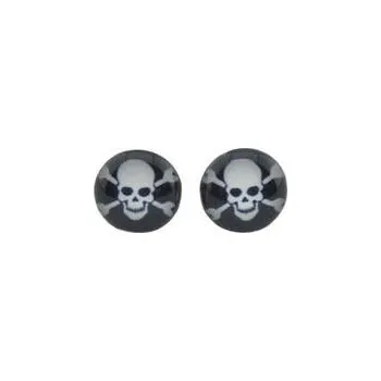 Náušnice Doria Náušnice LEBKA z chirurgické oceli C453