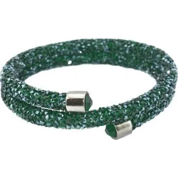 Náramek Doria Náramek z oceli ze zelených krystalků N144