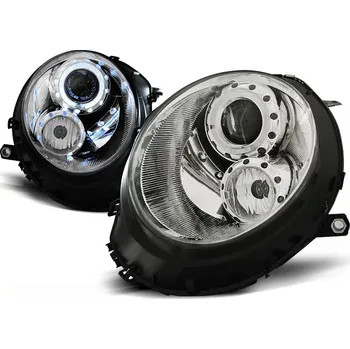 Přední světlomet Tuning Tec Přední světla BMW MINI (COOPER) 06-14 ANGEL EYES chromové