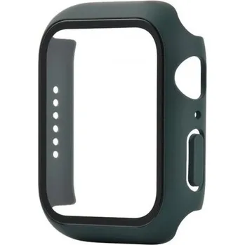 Pouzdro na mobilní telefon Ochranné pouzdro s tvrzeným sklem pro Apple Watch 42mm - tmavě zelené