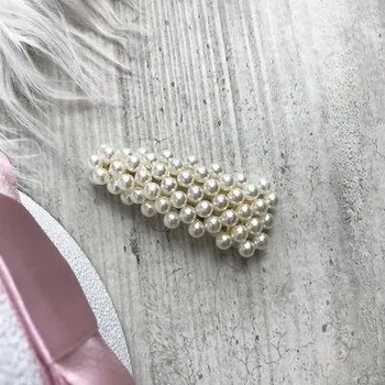 Ozdoba do vlasů Spona do vlasů velká s perličkami SP66