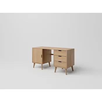 Psací stůl SCANDIA Retro Psací stůl se zásuvkami SC-D09C, dub