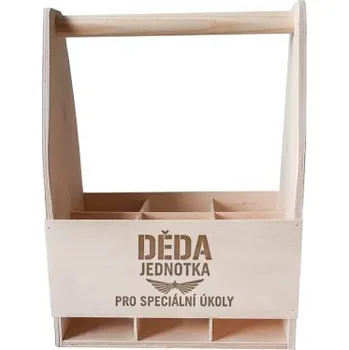 Žertovný předmět Děda - jednotka pro speciální úkoly - přepravka s gravírováním- Tričkový.cz