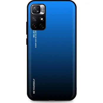 Pouzdro na mobilní telefon Kryt Xiaomi Poco M4 Pro 5G pevný duhový modrý (obal neboli pouzdro na Xiaomi Poco M4 Pro 5G)