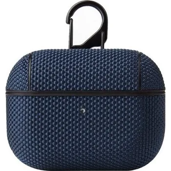 Pouzdro na mobilní telefon Textilní ochranný obal s karabinou pro AirPods Pro - modrý