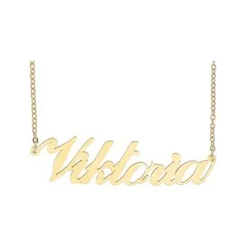 Řetízek Doria Řetízek z oceli se jménem VIKTÓRIA zlatá ocel