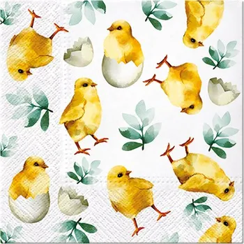 Papírový ubrousek Ubrousky PAW L 33x33cm Chicken in Eggs