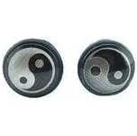 Doria Náušnice JING JANG z chirurgické oceli C454