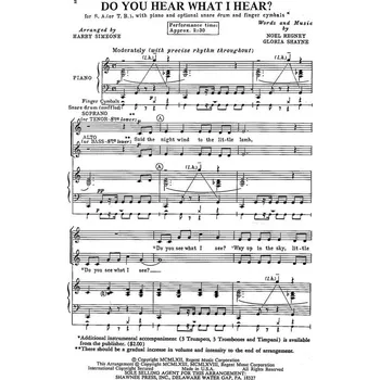 Do You Hear What I Hear? - noty pro sbor SA 1352184