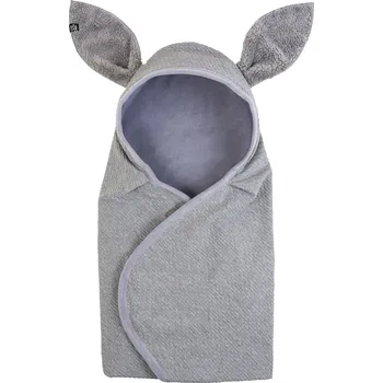 Zavinovačka šedá bavlněná zavinovačka "zajíček"