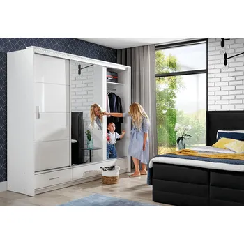 Šatní skříň Skříň Marsylia 250 Lesk