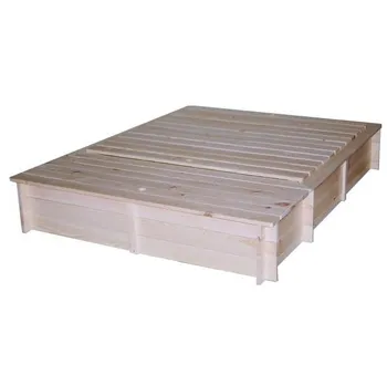 Pískoviště Biedrax Dřevěné pískoviště 140 x 185 x 30 cm s krytem