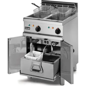 fritéza Lincat Limited FRITÉZY VÝKONNÉ ELEKTIRCKÉ OE - S FILTRACÍ Varianta: FRITÉZA ELEKTRICKÁ OE 8113/OP, 2x 17 l - S FILTRACÍ