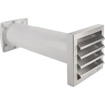 Průmyslový ventilátor Wallair N37814 energeticky úsporný nástěnný ventilátor nerezová ocel, plast vhodný pro trubice s Ø: 15 cm