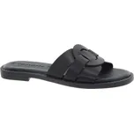 TAMARIS Dámské kožené černé pantofle 1-27114-28-001-255 Velikost 36