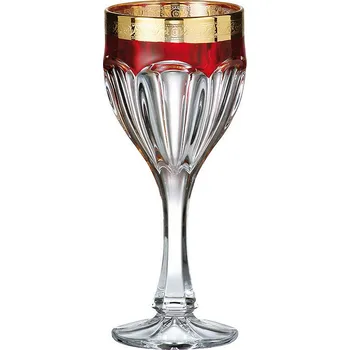 Sklenice Crystalite Bohemia Safari zlato/rubín 190 ml 6 ks