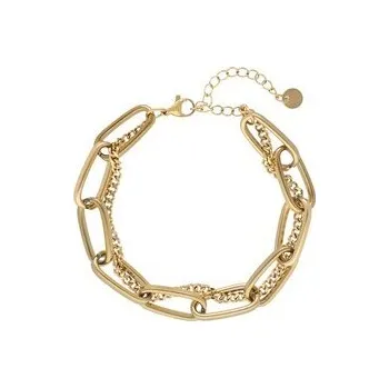 Náramek Doria Náramek řetízkový zlatý z oceli G608