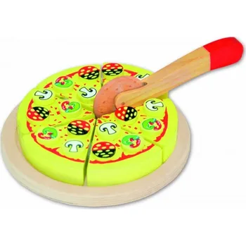 Dřevěná hračka Tanner Dřevěná krájená pizza 09279