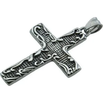Přívěsek Doria Přívěsek z oceli stříbrný kříž F189