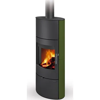 Krbová kamna ROMOTOP SONE 05 A keramika zelená šumavská 19301 - keramická krbová kamna s možností akumulace