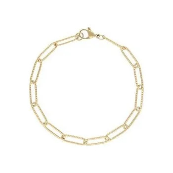 Náramek Doria Náramek řetízkový zlatý z oceli G613