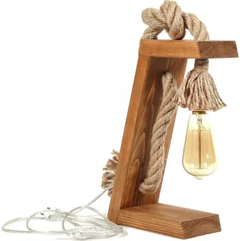 Lampička Stolní lampa Kenos hnědá