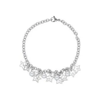 Náramek Doria Náramek s hvězdičkami stříbrný z oceli N328
