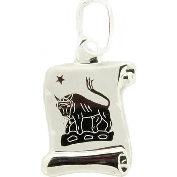 Přívěsek Zlatý přívěsek z bílého zlata pergamen znamení zvěrokruhu 30.10.014W BÝK-5