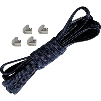 Tkaničky do bot Elastické tkaničky do bot široké, jeden pár - Typ A - Námořnická modř, 100 cm