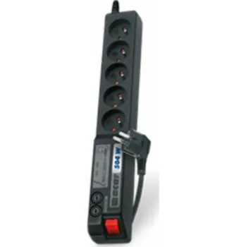 Elektrická zásuvka ACAR 504 W Černá 5 AC zásuvky / AC zásuvek 230 V 1,5 m