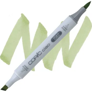 Lihová fixa COPIC Ciao oboustranná Brush & Chisel, G82 Spring dim green