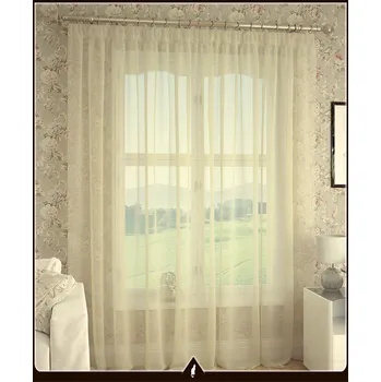 Luxusní voálová záclona písková - v. 70 až 290 cm, š. 300 cm až 500 cm (NOVINKA !!! Elegantní voálová záclona světle modrá !!!)