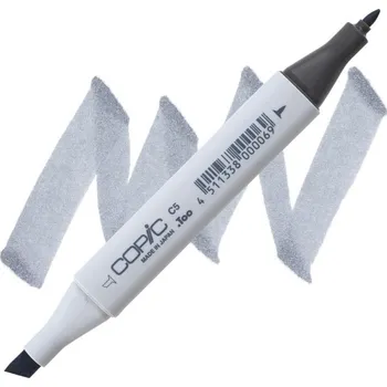 Lihová fixa COPIC Classic oboustranná Fine & Chisel, C5 Cool gray 5