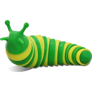 Gadget Antistresový kloubový slimák - malý Barvy: bílo-černá
