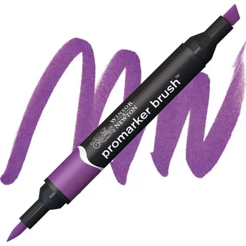 Lihová fixa WINSOR & NEWTON Promarker Brush & Chisel, PLUM (V735)