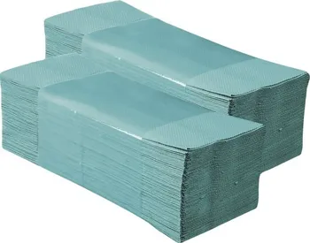Papírový ručník Merida Jednotlivé papírové ručníky skládané zelené 5000 ks