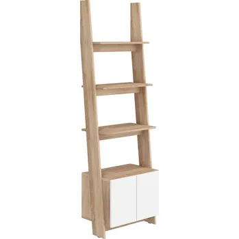 Knihovna Regál Rack 60cm 1D Dub Sonoma/Bílá