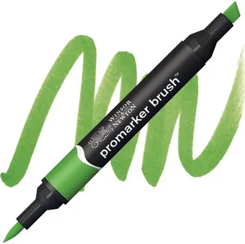 Lihová fixa WINSOR & NEWTON Promarker Brush & Chisel, FOREST GREEN (G356)