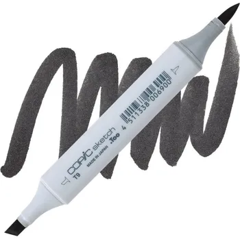Lihová fixa COPIC Sketch oboustranná Brush & Chisel, T9 Toner gray 9