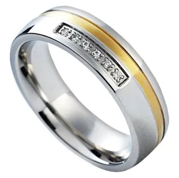 Prsten NUBIS® NSS1018 Dámský snubní prsten se zirkony - velikost 54 - NSS1018-Zr-54