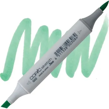Lihová fixa COPIC Sketch oboustranná Brush & Chisel, G02 Spectrum green