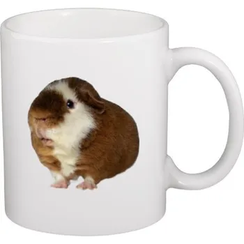 Hrnek malý bílý s potiskem Morče