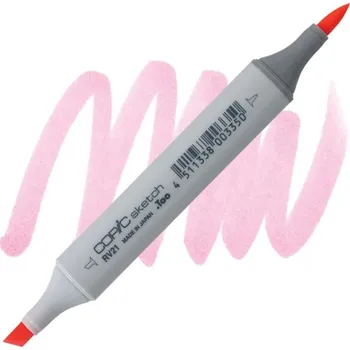 Lihová fixa COPIC Sketch oboustranná Brush & Chisel, RV21 Light pink