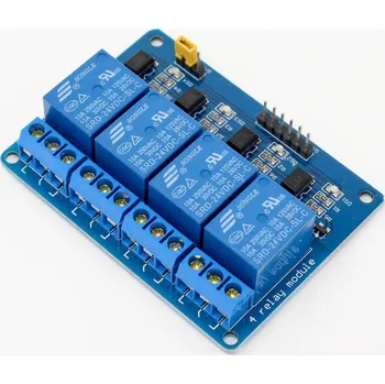 Vývojová deska Relé 4 kanály 24V DC s optočlenem