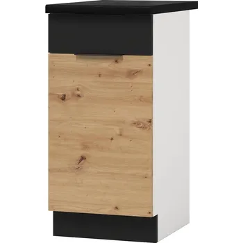 Kuchyňská skříňka Elena D40s1 dub artisan/černá