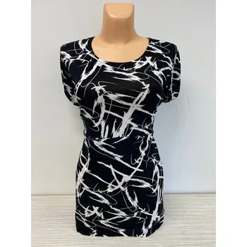 Dámská tunika Černá halenka SIMON, Barva Černá, Velikost XXL 48, Materiál 96% Viskoza 4% Lycra