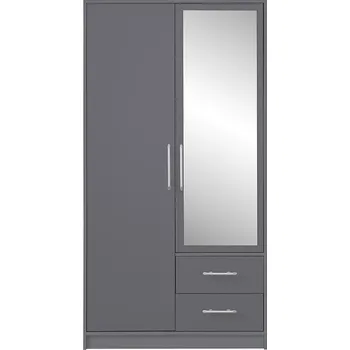 Šatní skříň Skříň Smart SRl3 100 cm antracyt