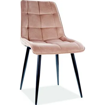Jídelní židlička Casarredo Jídelní čalouněná židle SIK VELVET béžová/černá