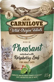 Krmivo pro kočku Carnilove Cat kapsička Pheasant/Raspberry Leaves 85 g