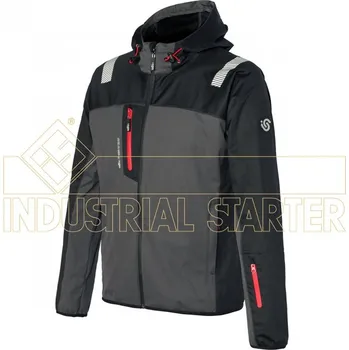 Pánská softshellová bunda INDUSTRIAL STARTER SALSONG softshellová bunda černá Velikost: 2XL